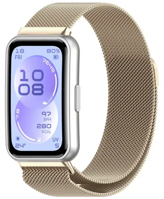 Produktbild von Smartwatch Armband Metall für Huawei Band 11 / 11 Pro Magnetverschluss C- Gold