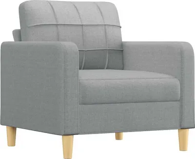 Produktbild von vidaXL Sofasessel Hellgrau 60 cm Stoff