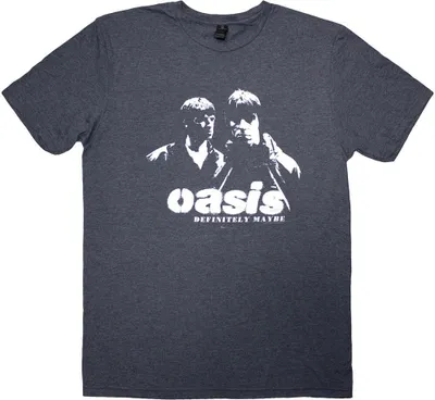 Produktbild von Oasis - "Definitely Maybe" T-Shirt für Herren/Damen Uni RO13465 (M) (Marineblau)