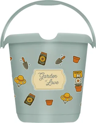 Produktbild von keeeper Deco-Putzeimer ilvie "Garden" rund 10 Liter