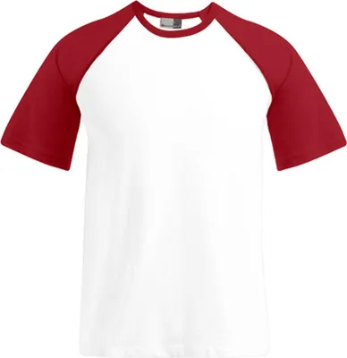 Immagine prodotto di Promodoro 1060 | Maglietta Raglan Uomo - Colore: Bianco/Rosso - Taglia: S