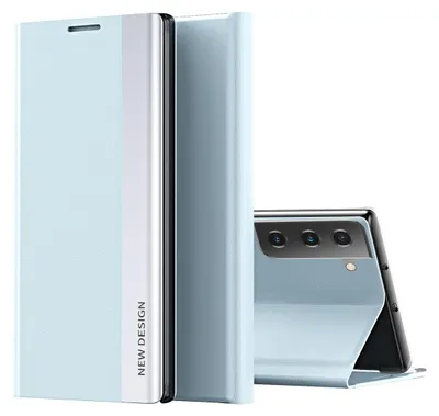 Obrázek produktu pro Galaxy S21 Case, LaimTop LeatherPolyuretanMagnetic Flip Stand Case pro Samsung Galaxy S21 5G Blue