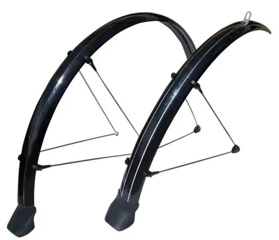 Image de STRONGLIGHT 912232 Garde-boue Road 28', 48 mm, noir (1 paire)