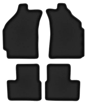 Zdjęcie produktu dla Dywaniki samochodowe premium do Chevrolet Matiz (2004-2009) hatchback welurowe podgumowane czarne