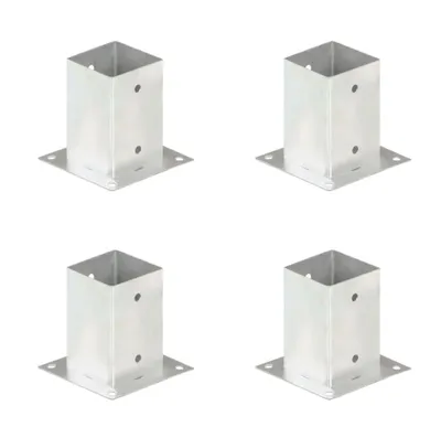 Image de Vidaxl Poleanchers 4 ST 91 mm galvanisé Metall