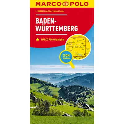 Image de Carte MARCO POLO Allemagne Feuille 11 Bade-Wurtemberg 1:200 000