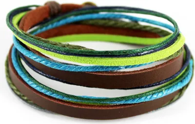 Produktbild von axy Lederarmband Wickelarmband Armband Echtlederarmband  für Herren Damen Männer Jungen Armschmuck