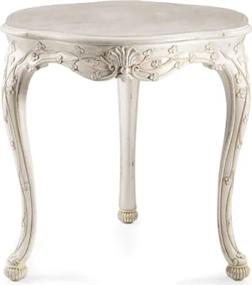 Produktbild von Casa Padrino Luxus Barock Beistelltisch Antik Cremeweiß - Prunkvoller Barockstil 3-Bein Massivholz Tisch - Luxus Möbel im Barockstil - Barock Möbel - Luxus Qualität -  Italy