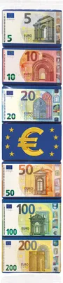 Produktbild von Heidel Euro Geldstange 7 einzelne Täfelchen in Geldschein Optik 52g