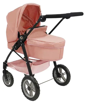 Produktbild von 2-in-1 Puppenwagen Buggy Reisewiege rosa Spielzeug