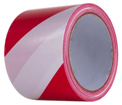 Produktbild von Absperrband rot/weiß – 75 mm × 100 m