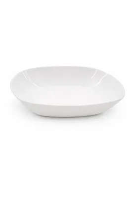 Produktbild von Seltmann Weiden Lido Porzellan Teller tief eckig 21 cm weiß, Essteller, Teller, Speiseteller, Suppenteller