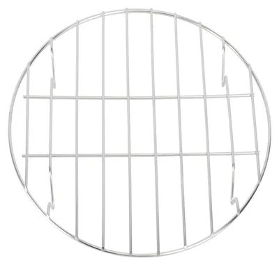 Produktbild von Grillrost aus Edelstahl – Tragbares BBQ-Zubehör – Gleichmäßige Wärmeverteilung – Für Fleisch, Fisch und Gemüse – Hitzebeständig – 24 x 25 x 4 cm – Grillrost