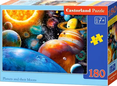 Image de Puzzle 180 pièces Planètes et leurs Lunes 18345