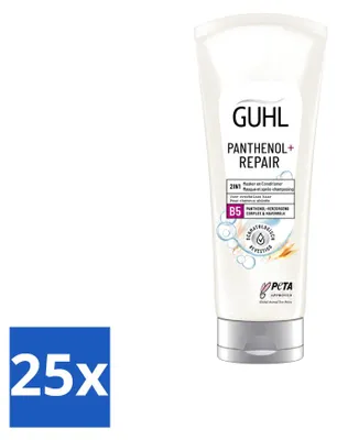 Obrázek produktu pro 25 kusů masky a kondicionéru 2 v 1 Guhl Panthenol+ Repair, objem 200 ml – výhodná balení
