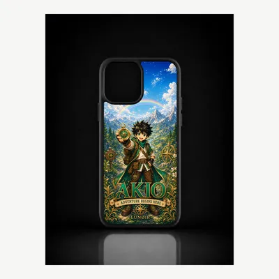 Produktbild von iPhone 12 Pro Max Hülle Handyhülle Schutzhülle Case mit Akio Motiv – LUNØIR ©