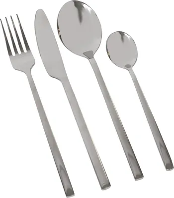 Produktbild von 48-teiliges Besteckset aus Edelstahl – Silber