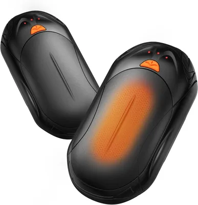 Obrázok produktu pre Elektrické ohrievače rúk, 2 kusy - Nabíjateľné, 6000 mAh - USB-C - 3 úrovne teploty