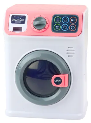 Immagine prodotto di Le luci del cestello rotante della lavatrice per bambini suonano bianco rosa