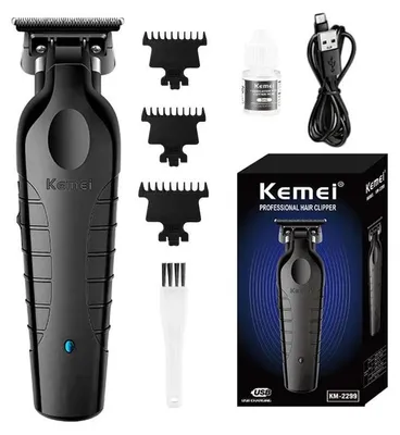 Produktbild von KM-2299 Haarschneider - Professionelle Haartrimmer - Wiederaufladbar - Einstellbare Schnittlänge - USB-Ladung - Für Herren und Barber