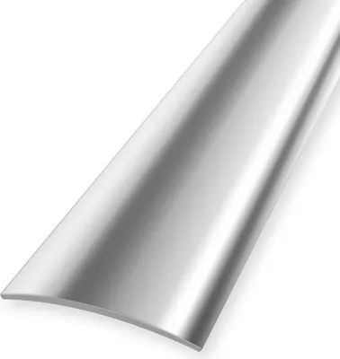 Produktbild von Übergangsschiene 3 x 30 x 1000 mm Übergangsprofil Übergangsleiste Edelstahl Glatt Selbstklebend Edelstahloptik Poliert Wölbschiene Küberit