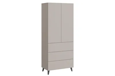 Productafbeelding van MINIO – Hoge kast met lades, model LOKET 70, kasjmierbeige kleur