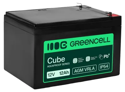 Immagine prodotto di Batterie Green Cell Agm VRLA 12V 12Ah sans entretien (151 x 98,5 x 95 mm)