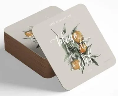 Produktbild von Korkuntersetzer - Mögest du Mandarinen haben