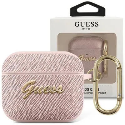 Produktbild von Erraten Gua3Sasmp Airpods 3 Abdeckung Różowy/Rosa Saffiano Skript Metall Sammlung