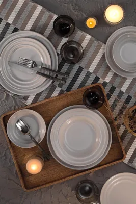 Image de Hermia Concept, Kütahya- KTP2978, Beige, Services de table, 100 % porcelaine