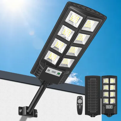 Solar-Straßenleuchte 96 LEDs 10000 Lumen IP65 mit Bewegungsmelder