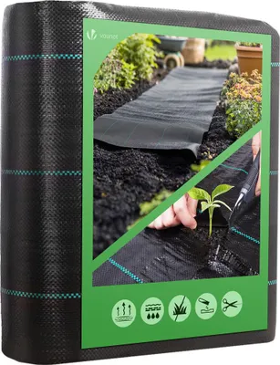 Produktbild von VOUNOT® Unkrautvlies für Garten 1x10m, Gartenvlies Wasserdurchlässig 100g/m²