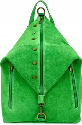 Imagen del producto de Mochila elegante para mujer, de estilo italiano, fabricada en ante, tamaño A4, modelo W14