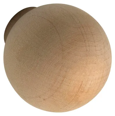 Produktbild von Alles im Griff Möbelknopf Holz Olwen ø 30mm - Knauf für Schrank rund, Tiefe 34mm - Türknauf, Erle roh