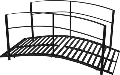 Produktbild von Gartenbrücke Celia Industrial Style Metall 122x60x56 cm für Blumenbeete Bachläufe