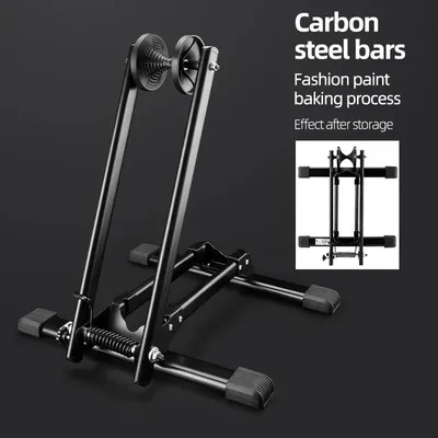 Immagine prodotto di Supporto per biciclette - 27210001001 - Parcheggio per biciclette - Supporto a pavimento - Adatto per mountain bike e bici da corsa - Acciaio - Per uso interno