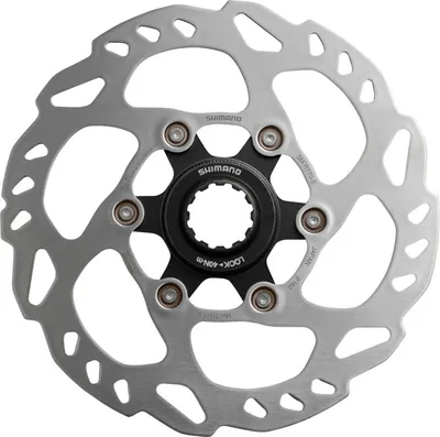 A bicycle brake disc rotor.