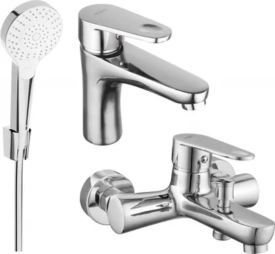 Produktbild von Mexen Kama R05 Badewannenset, Chrom - 72503R05-00