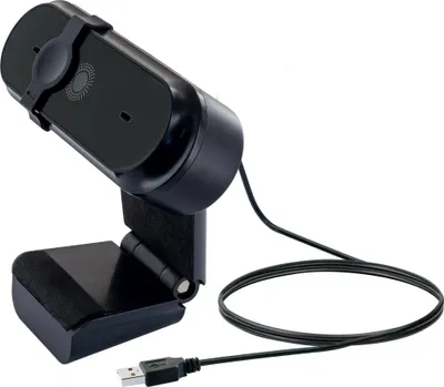 Produktbild von SCHWAIGER WCM10 Webcam 1280x720P HD mit Mikrofon Objektivabdeckung Konferenzen Schwarz