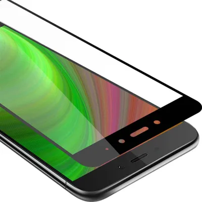 Image de Cadorabo film blindé pour Xiaomi RedMi NOTE 4 film de protection en noir film plein écran tempered verre de protection