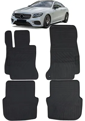 Productafbeelding van Voetmatten voor en achter voor Mercedes-Benz E-Klasse Coupé C238 vanaf 2016, premium kwaliteit rubber