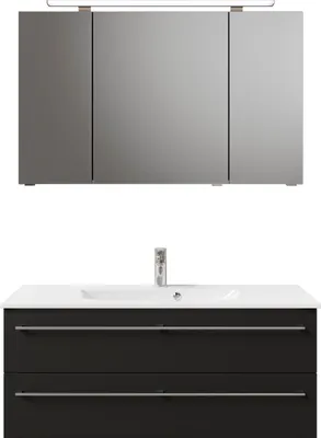 Produktbild von PELIPAL Serie 6025 SET-045-102 Block bestehend aus: Waschtisch, Waschtischunterschrank, Spiegelschrank  / 117cm