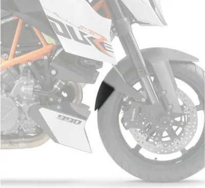 Produktbild von PUIG 21169N Verlängerung des vorderen Schutzblechs passend fuer KTM 990 SUPERDUKE Schwarz