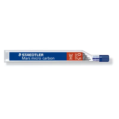 Image de Staedtler® 250 05-3H Mine fine Mars® micro carbon 250 - 0,5 mm, 3H, noir, 12 mines