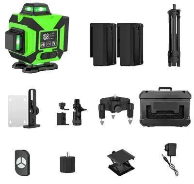 Zdjęcie produktu dla Niwelator laserowy, 16 linii, tryb automatyczny i ręczny, 2 baterie
