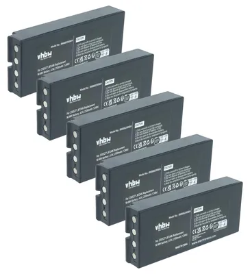Produktbild von vhbw 5x Akku Ersatz für Ikusi BT24IK, BT20K, 2305271 für Industrie-Funkfernsteuerung Fernbedienung (2500 mAh, 4,8 V, NiMH) - Schwarz