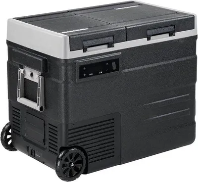Zdjęcie produktu dla Kompresor lodówka - zamrażarka elektryczna - do samochodów i kamperów - podwójna temperatura - 49 litrów - czarna