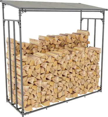 Produktbild von CLP Kaminholzunterstand Ruston Aluminium anthrazit XL