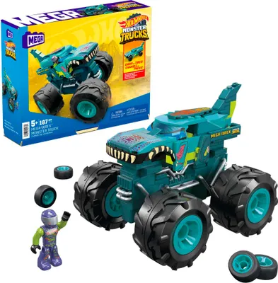 Produktbild von Mega Construx Hot Wheels Mega-Wrex Monster Truck Bauset, Spielzeugauto