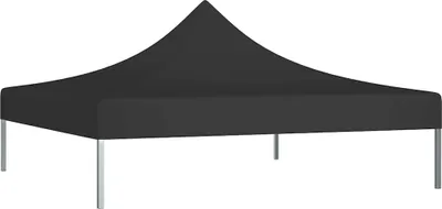Produktbild von vidaXL Partyzelt-Dach 3x3 m Schwarz 270 g/m²